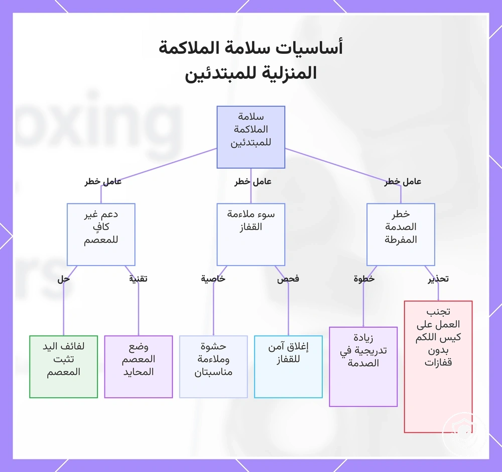 أساسيات سلامة الملاكمة المنزلية للمبتدئين