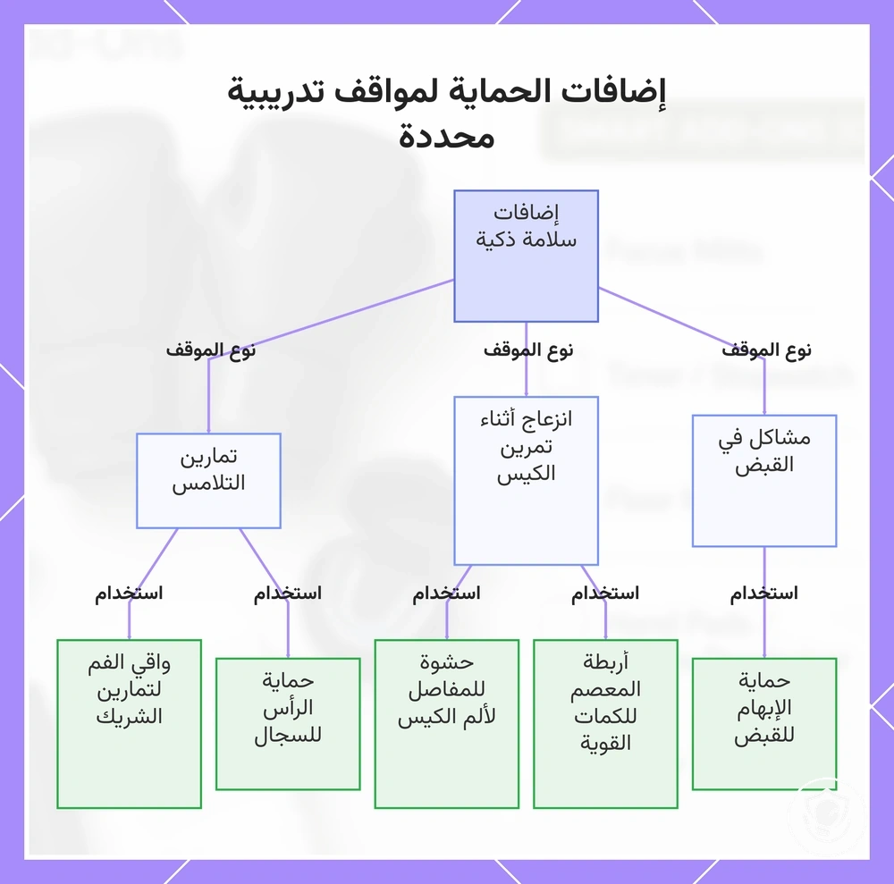 إضافات الحماية لمواقف تدريبية محددة