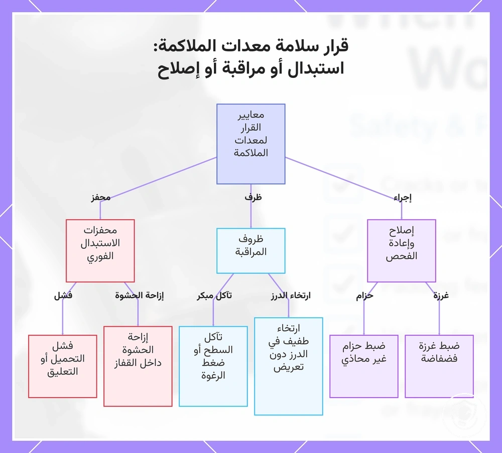 قرار سلامة معدات الملاكمة: استبدال أو مراقبة أو إصلاح