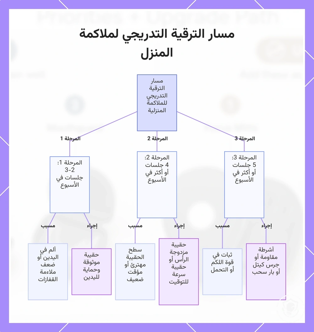 مسار الترقية التدريجي لملاكمة المنزل