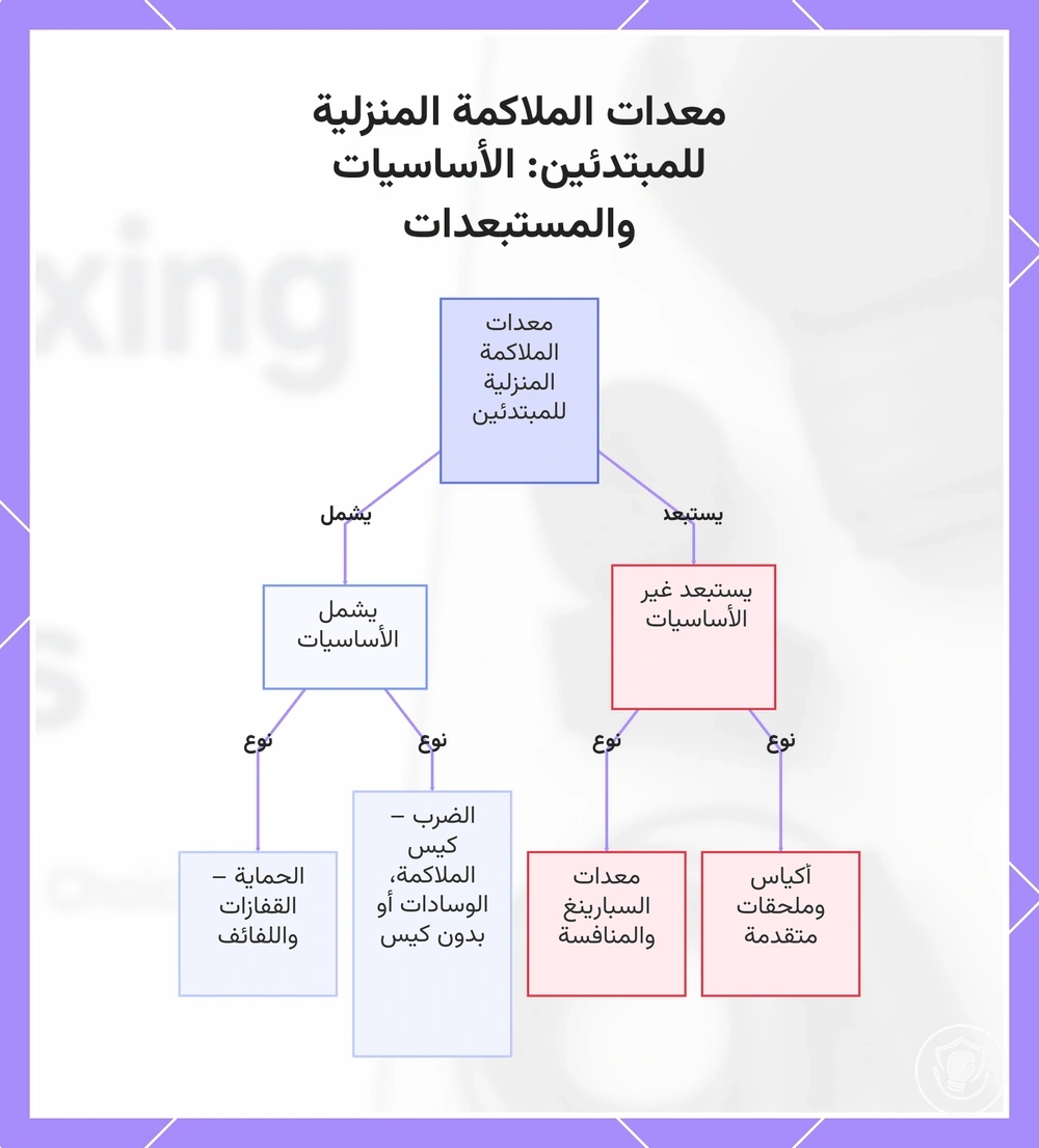 معدات الملاكمة المنزلية للمبتدئين: الأساسيات والمستبعدات