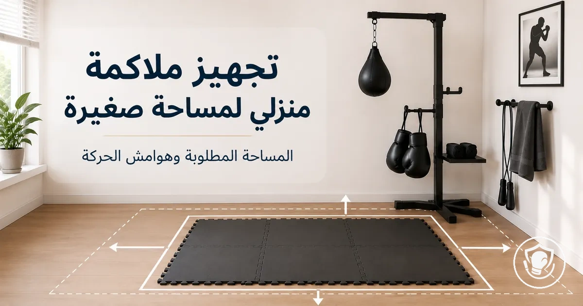 تجهيز مدمج لمعدات الملاكمة المنزلية للمبتدئين مناسب لغرفة صغيرة