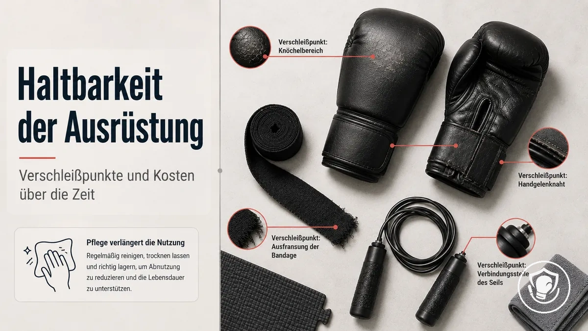 Typische Verschleißpunkte und Pflege bei Boxausrüstung fürs Heimtraining