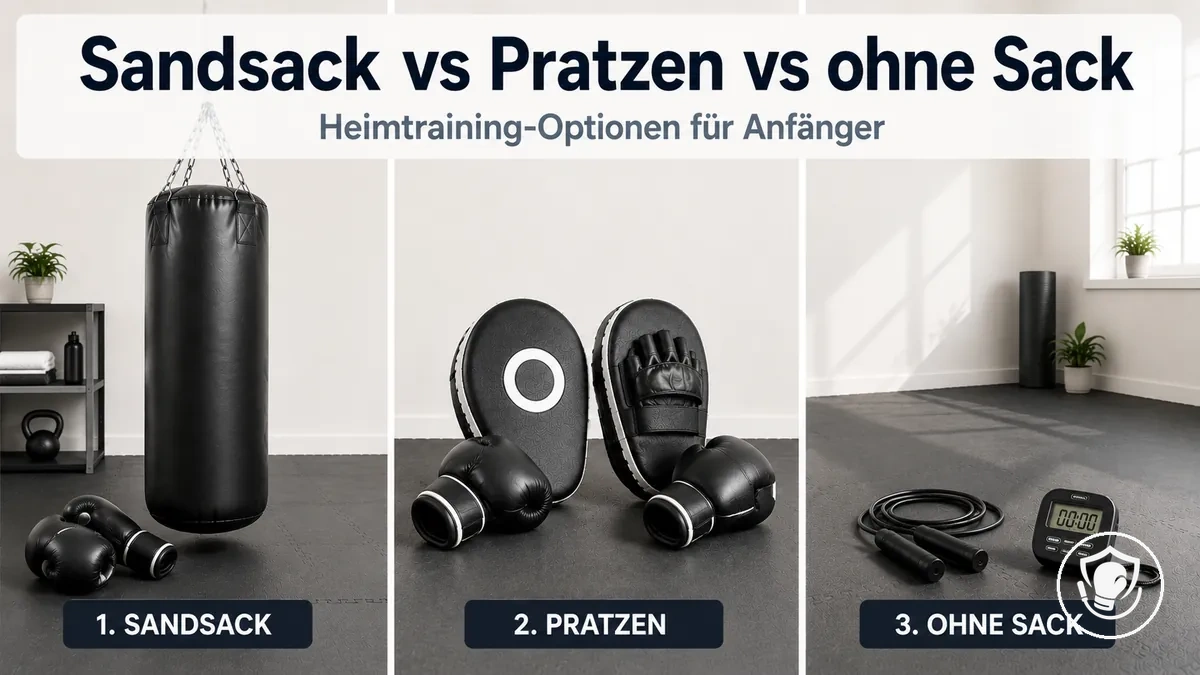 Heimtraining-Optionen im Vergleich: Sandsacktraining und Pratzenarbeit für Anfänger