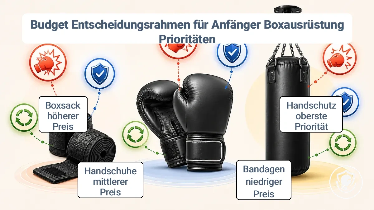 Budget-Entscheidungskriterien für Boxausrüstung für Anfänger zu Hause: Trainingswirkung, Risikominderung und Ersetzbarkeitsabwägungen