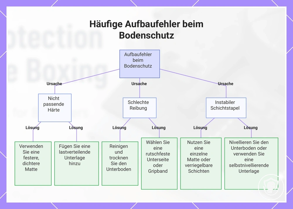 Häufige Aufbaufehler beim Bodenschutz