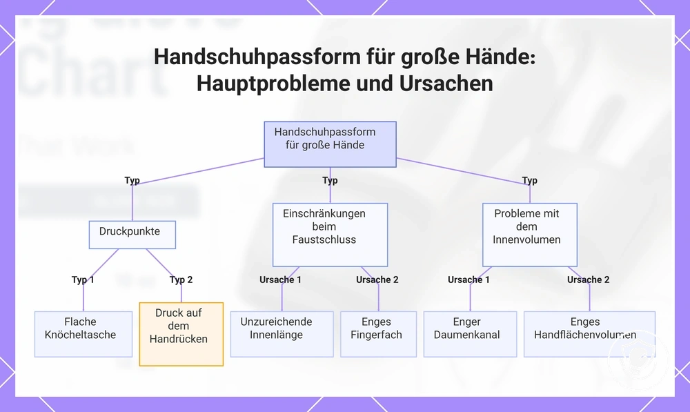 Handschuhpassform für große Hände: Hauptprobleme und Ursachen