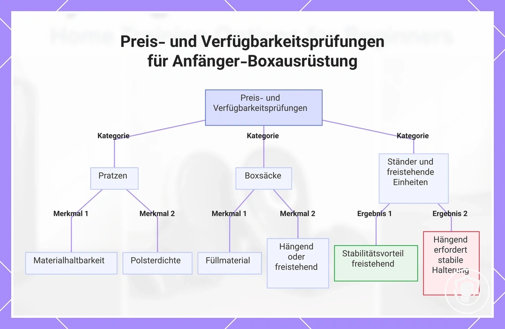 Preis- und Verfügbarkeitsprüfungen für Anfänger-Boxausrüstung