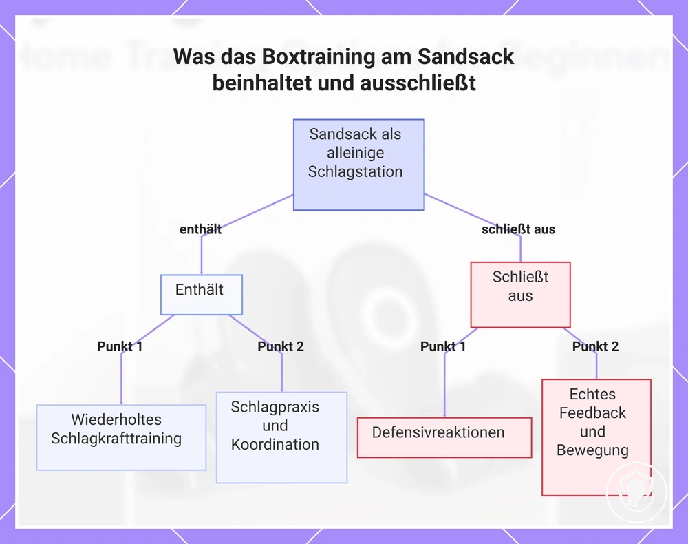 Was das Boxtraining am Sandsack beinhaltet und ausschließt
