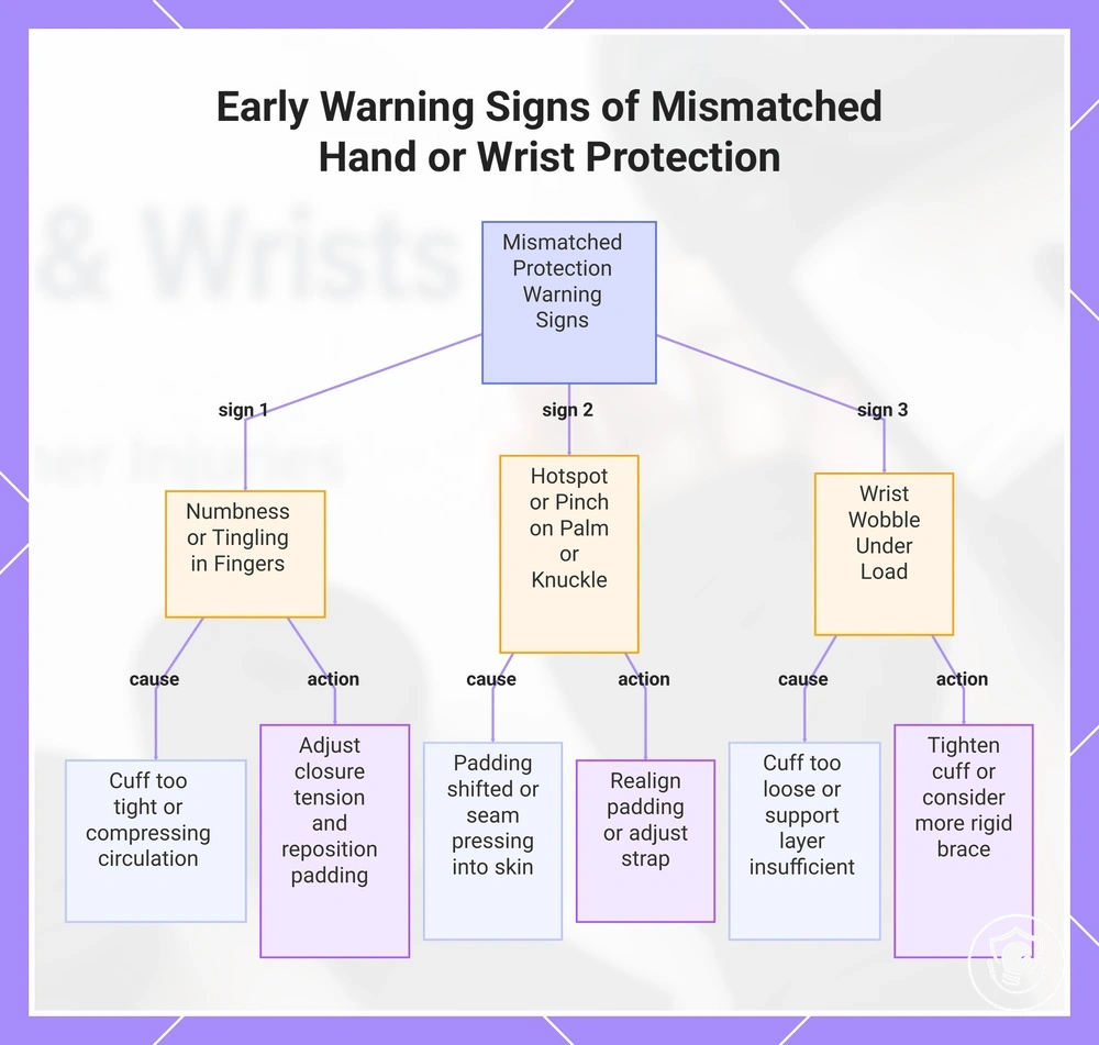 Early Warning Signs of Mismatched Hand or Wrist Protection