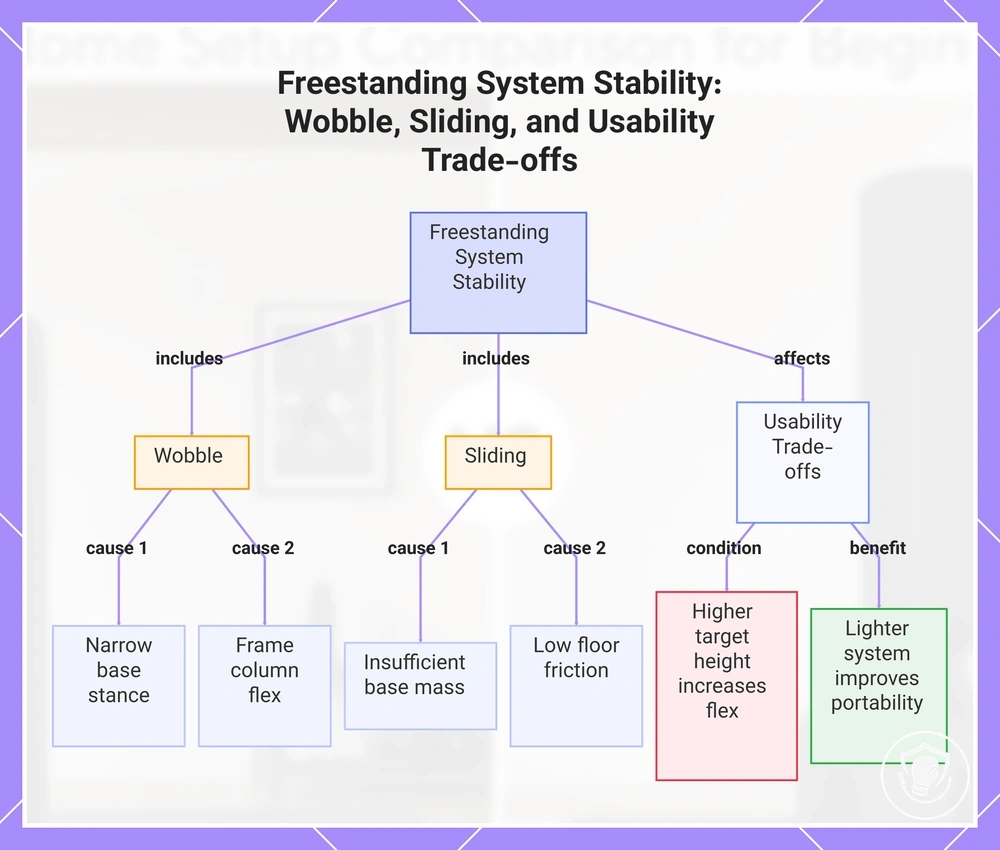 Freestanding System Stability: Wobble, Sliding, and Usability Trade-offs
