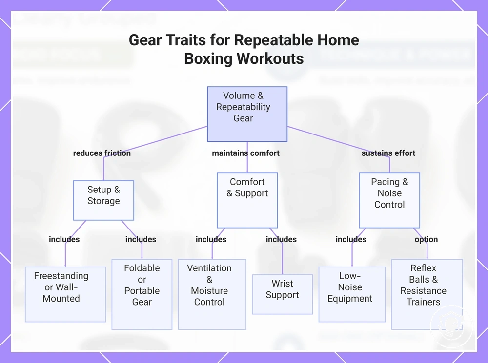 Gear Traits for Repeatable Home Boxing Workouts