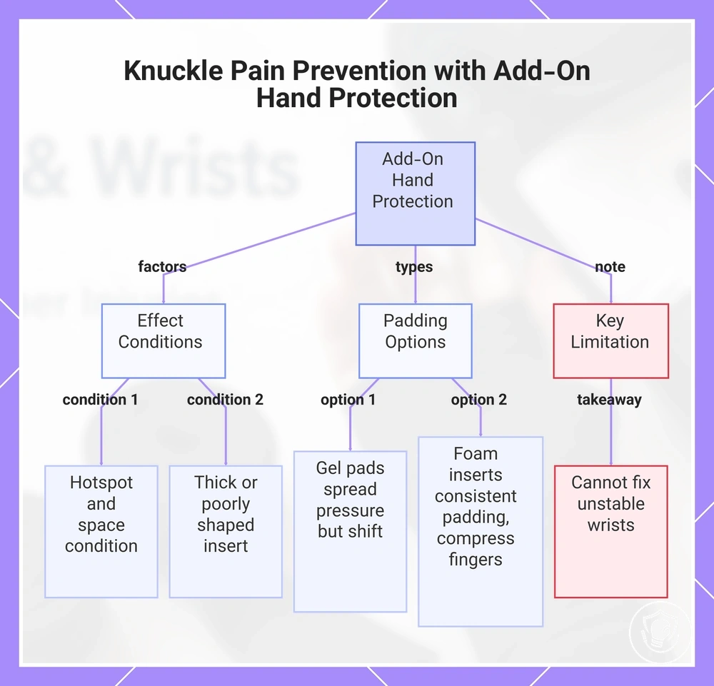 Knuckle Pain Prevention with Add-On Hand Protection