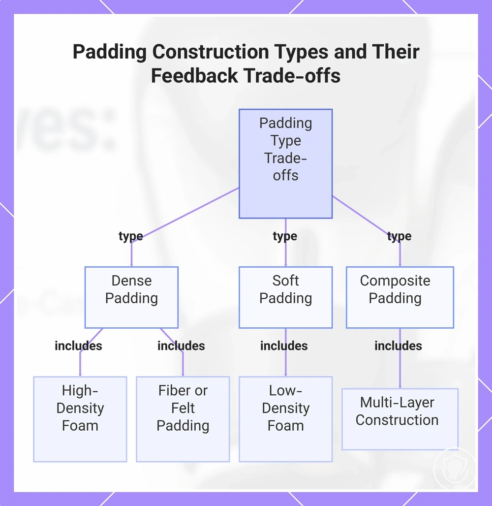 Padding Construction Types and Their Feedback Trade-offs