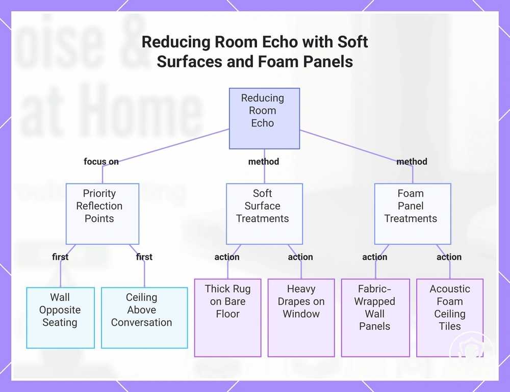 Reducing Room Echo with Soft Surfaces and Foam Panels