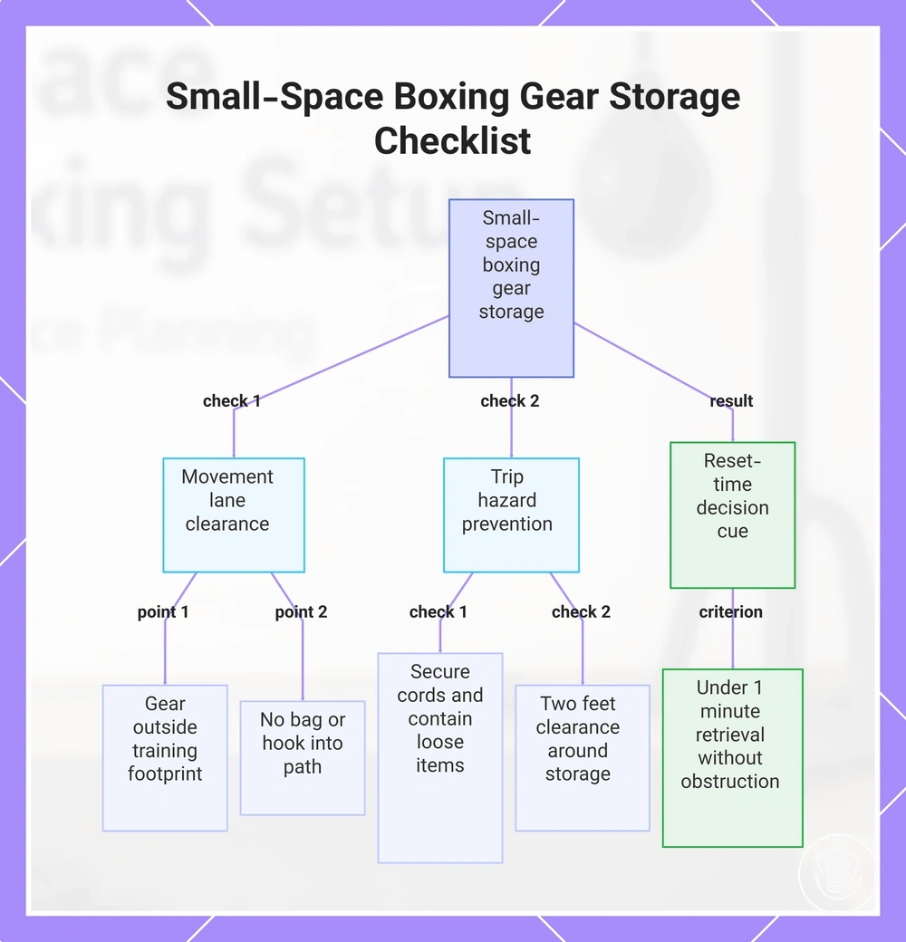 Small-Space Boxing Gear Storage Checklist