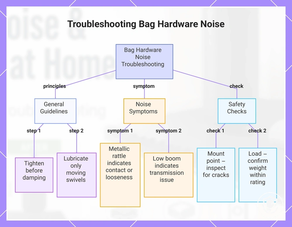 Troubleshooting Bag Hardware Noise