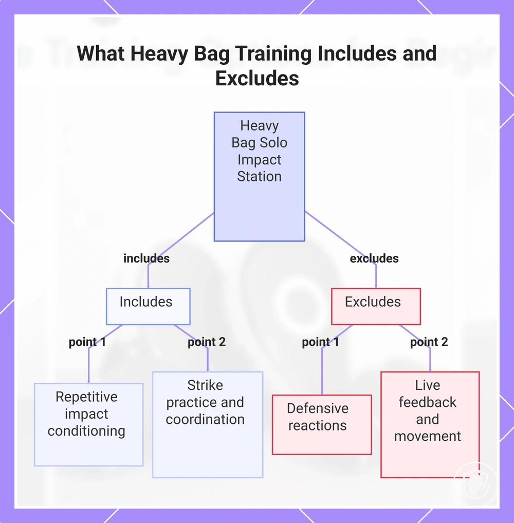 What Heavy Bag Training Includes and Excludes