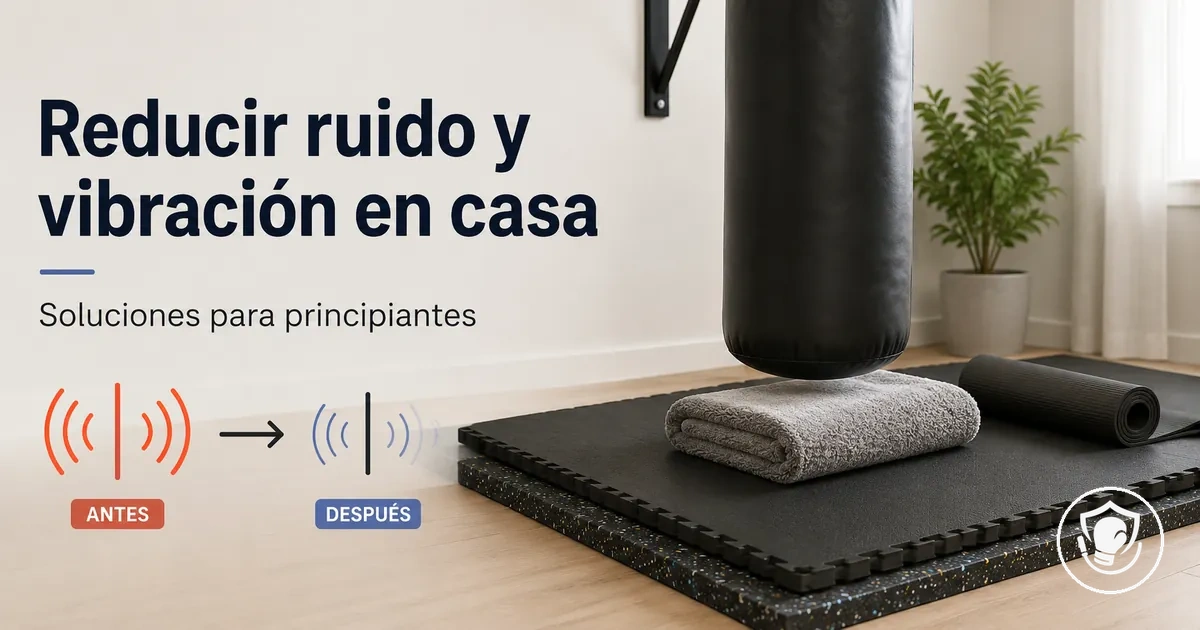 Ideas para reducir ruido y vibración en montajes de boxeo en casa para principiantes