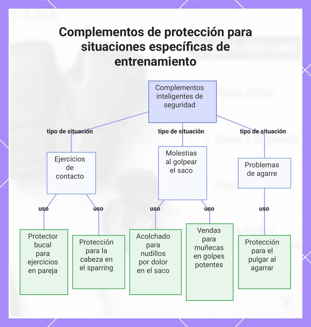Complementos de protección para situaciones específicas de entrenamiento