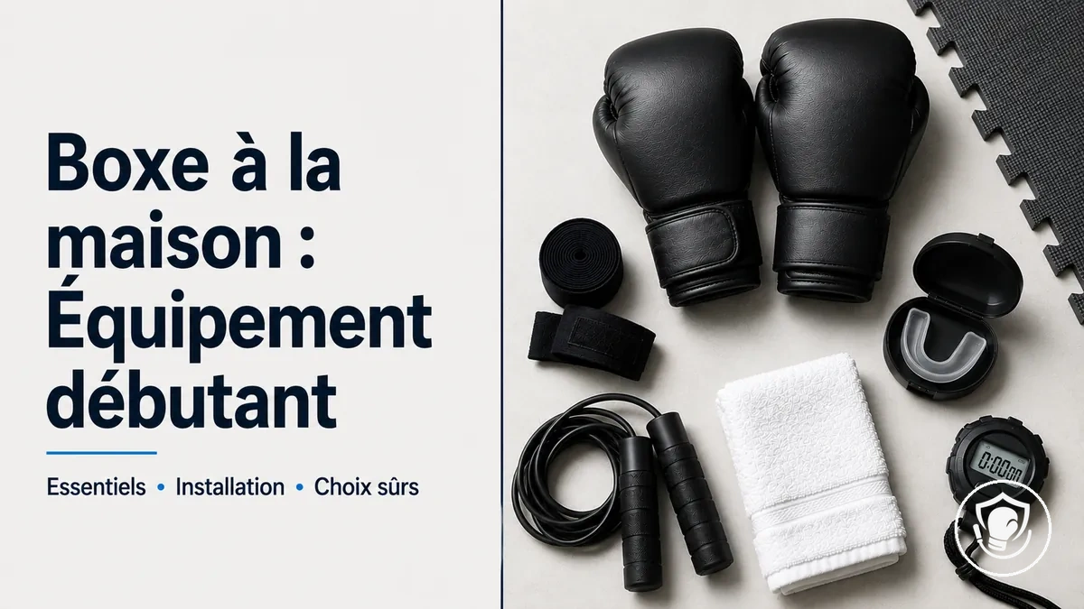 Essentiels d’équipement de boxe à la maison pour débutants, préparés pour une installation sûre