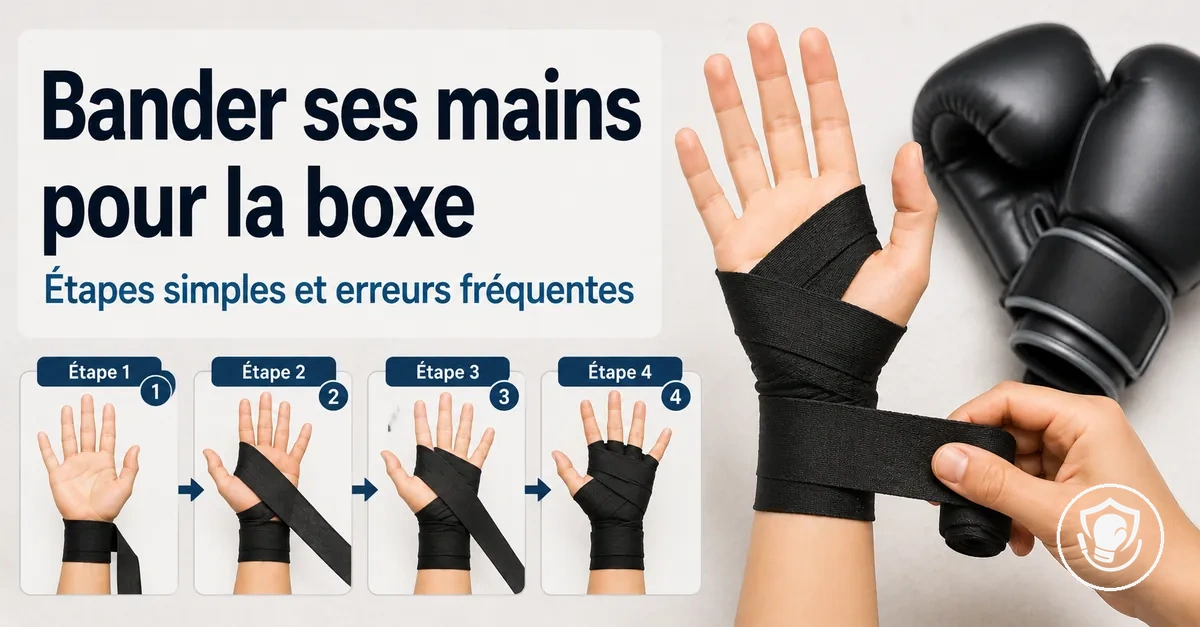 Bandage des mains étape par étape pour utiliser l’équipement de boxe à la maison