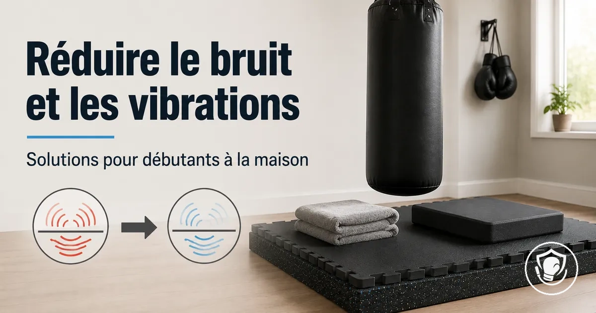 Solutions pour réduire le bruit et les vibrations sur une installation de boxe à la maison
