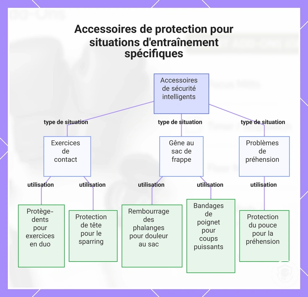 Accessoires de protection pour situations d'entraînement spécifiques