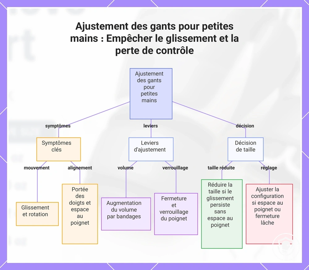 Ajustement des gants pour petites mains : Empêcher le glissement et la perte de contrôle