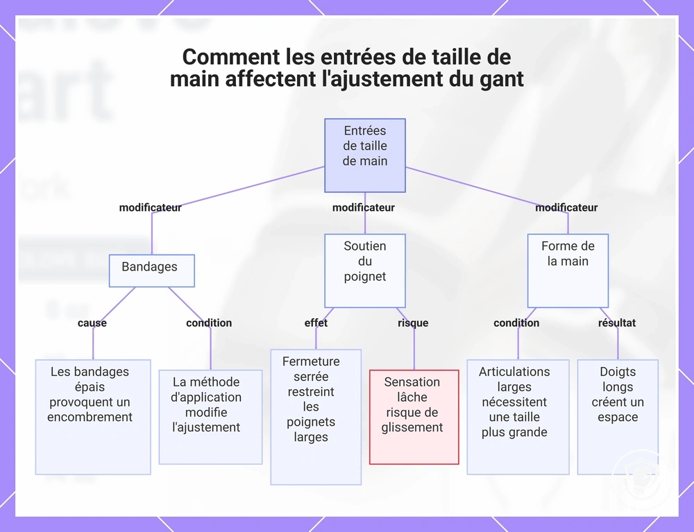 Comment les entrées de taille de main affectent l'ajustement du gant