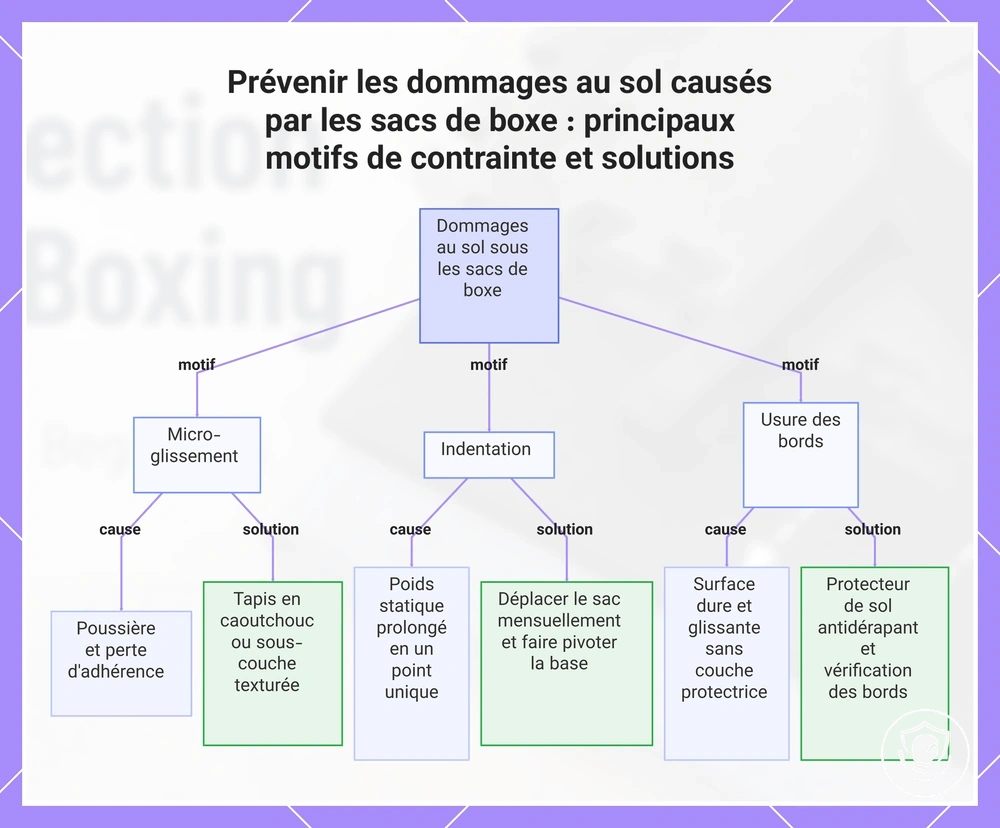 Prévenir les dommages au sol causés par les sacs de boxe : principaux motifs de contrainte et solutions