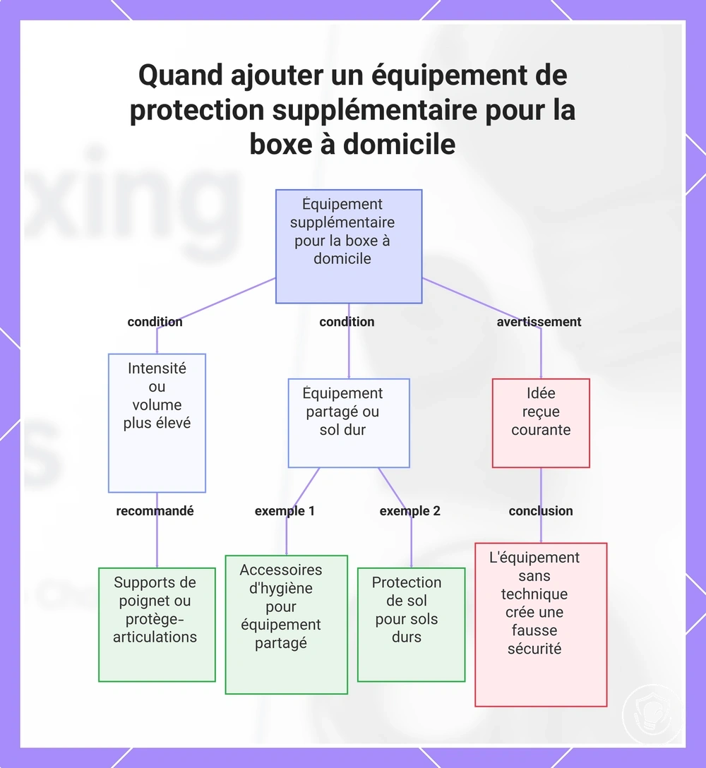 Quand ajouter un équipement de protection supplémentaire pour la boxe à domicile