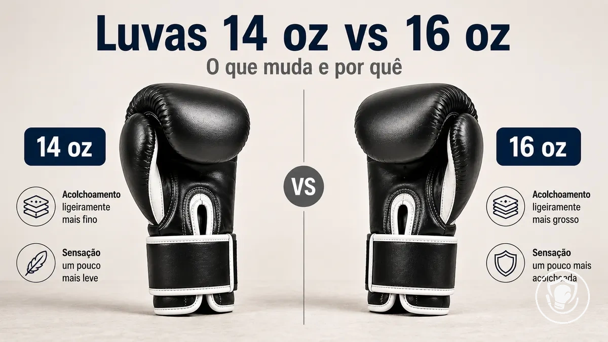 Comparação de dois pesos de luvas para decidir o treino de boxe em casa