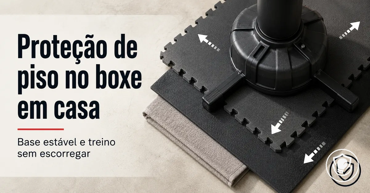 Materiais de proteção de piso e ideias de base estável para boxe em casa