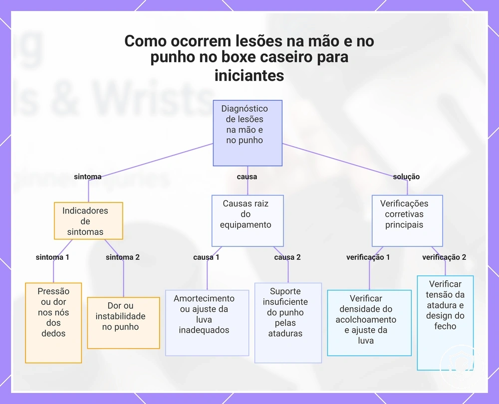 Como ocorrem lesões na mão e no punho no boxe caseiro para iniciantes