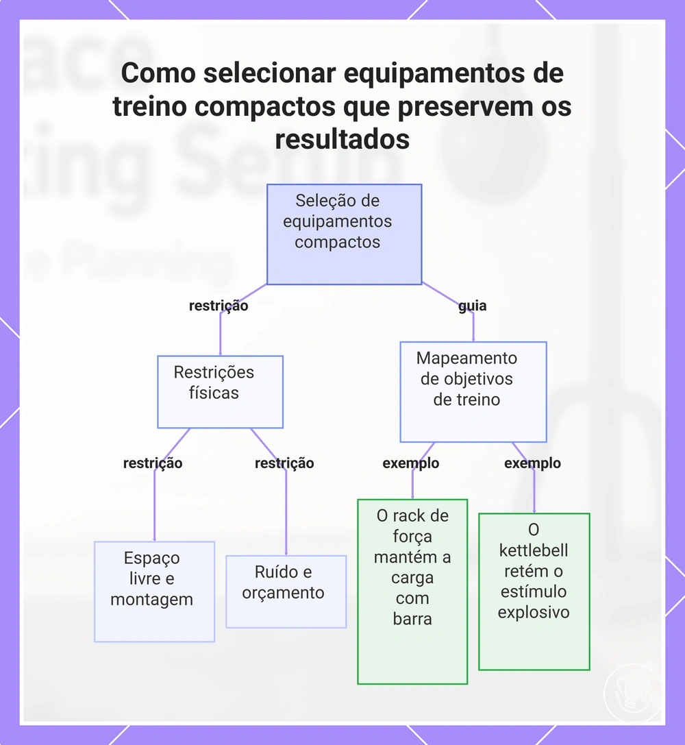 Como selecionar equipamentos de treino compactos que preservem os resultados
