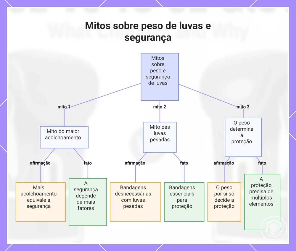 Mitos sobre peso de luvas e segurança
