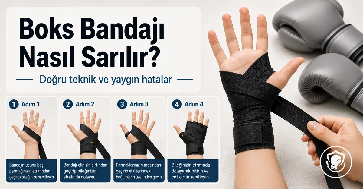 Yeni başlayanlar için el bandajı sarma adımları
