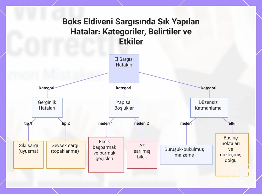 Boks Eldiveni Sargısında Sık Yapılan Hatalar: Kategoriler, Belirtiler ve Etkiler