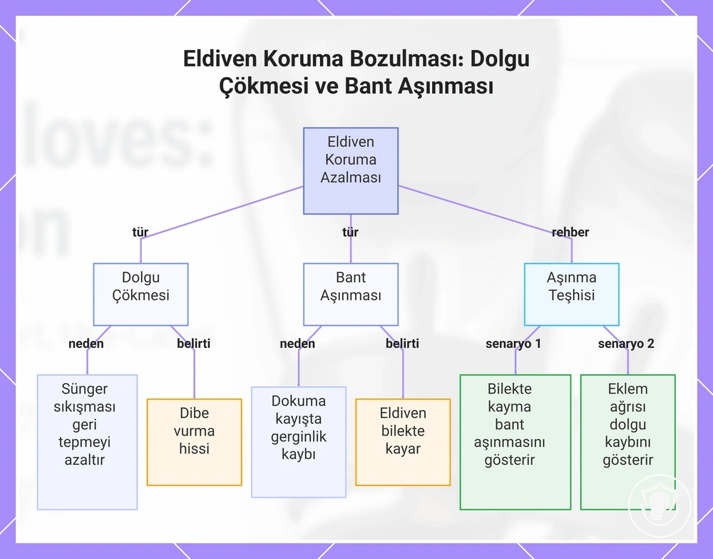 Eldiven Koruma Bozulması: Dolgu Çökmesi ve Bant Aşınması