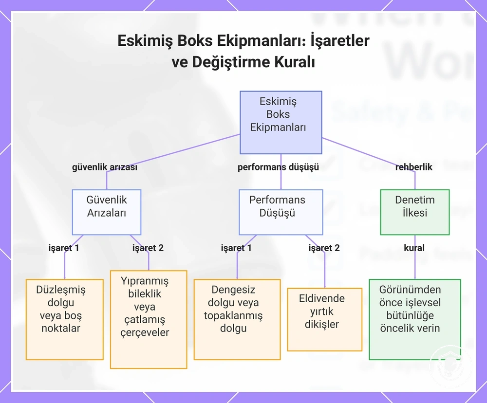 Eskimiş Boks Ekipmanları: İşaretler ve Değiştirme Kuralı