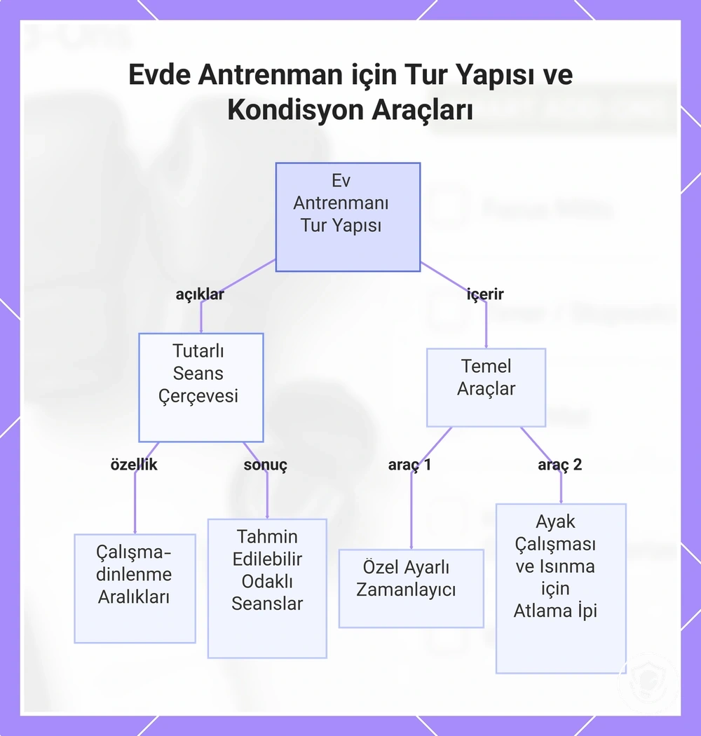Evde Antrenman için Tur Yapısı ve Kondisyon Araçları