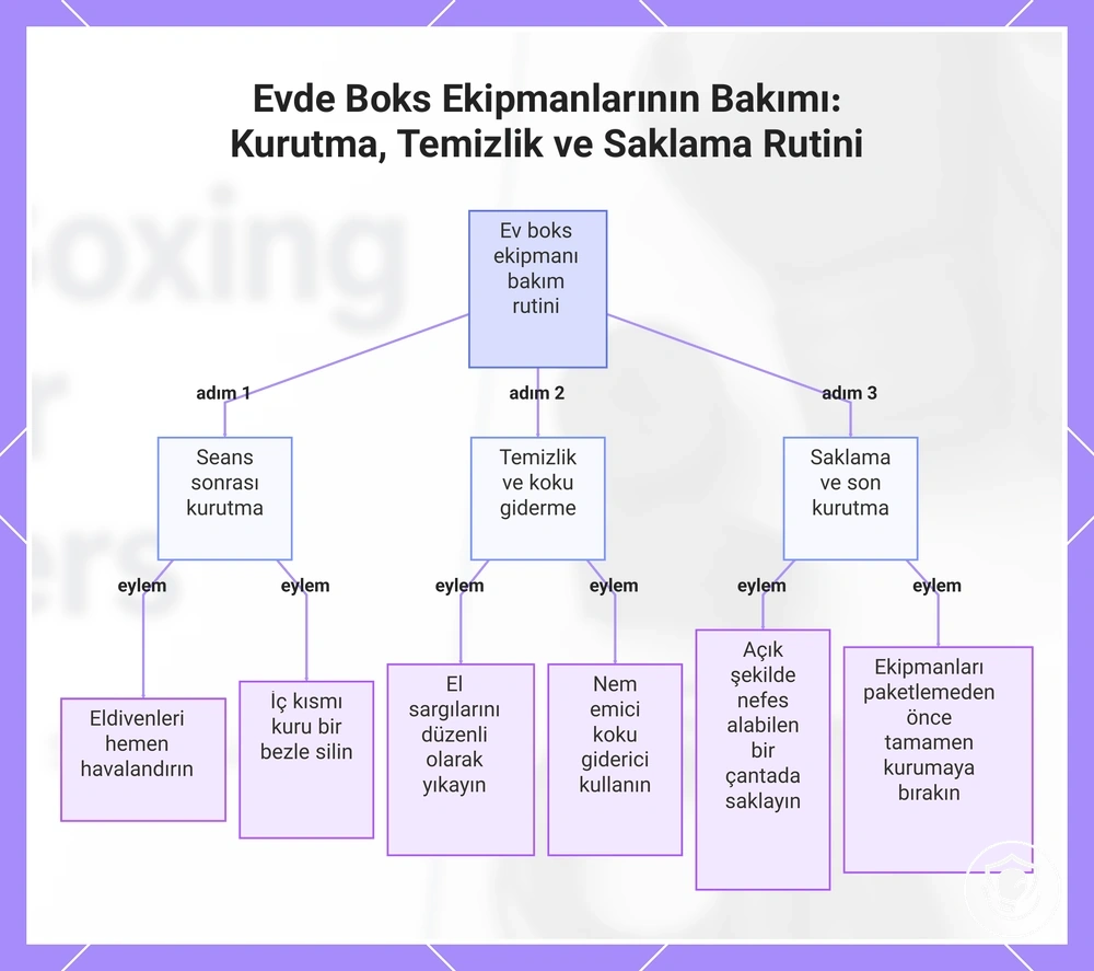 Evde Boks Ekipmanlarının Bakımı: Kurutma, Temizlik ve Saklama Rutini