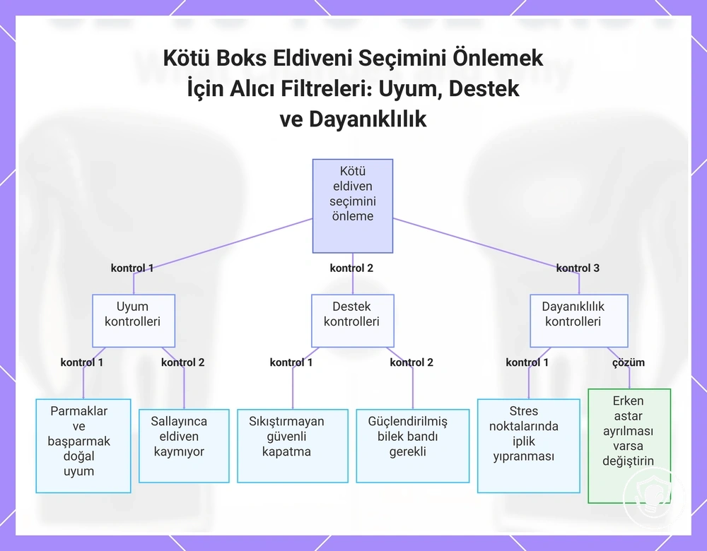Kötü Boks Eldiveni Seçimini Önlemek İçin Alıcı Filtreleri: Uyum, Destek ve Dayanıklılık