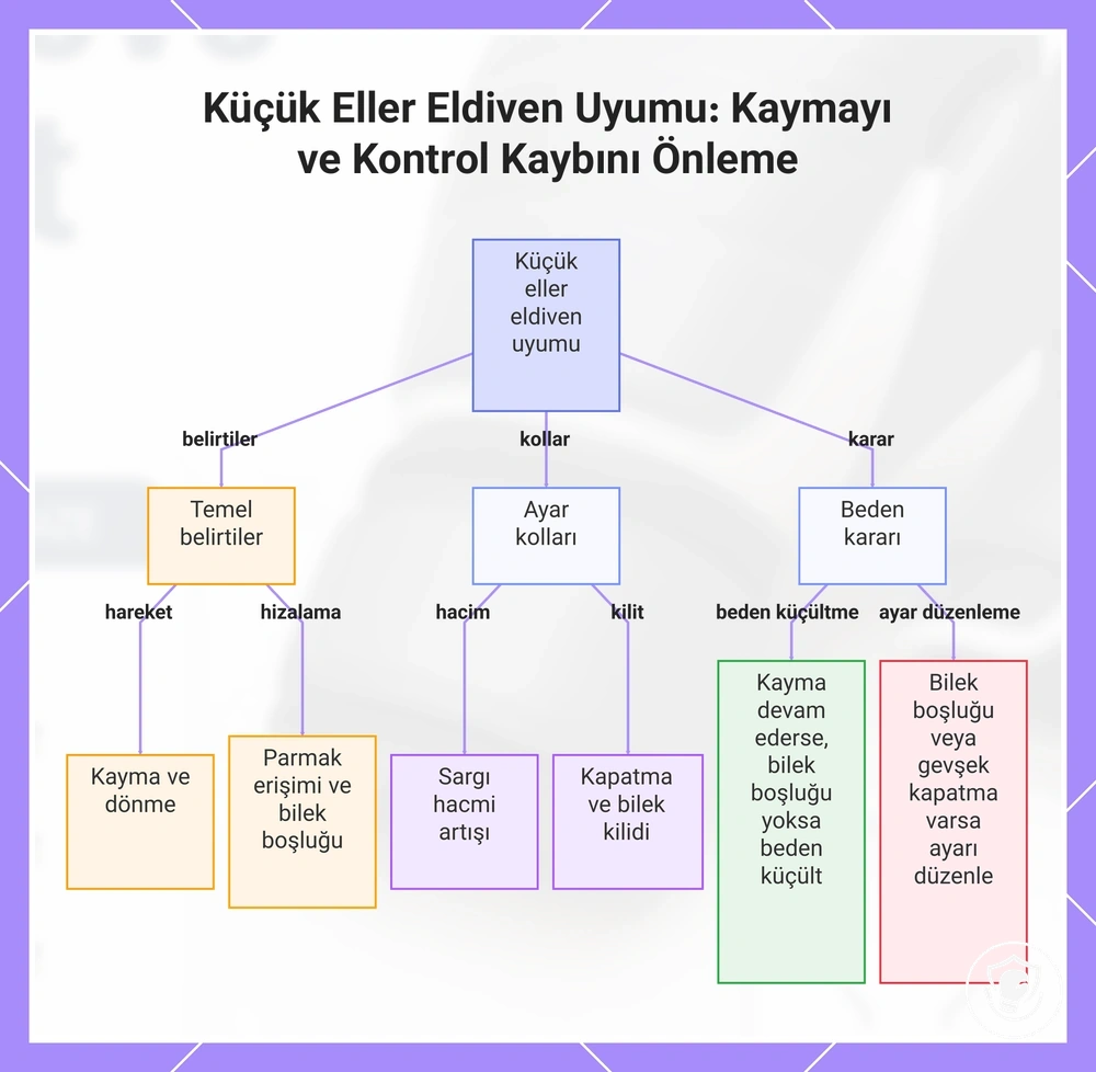 Küçük Eller Eldiven Uyumu: Kaymayı ve Kontrol Kaybını Önleme