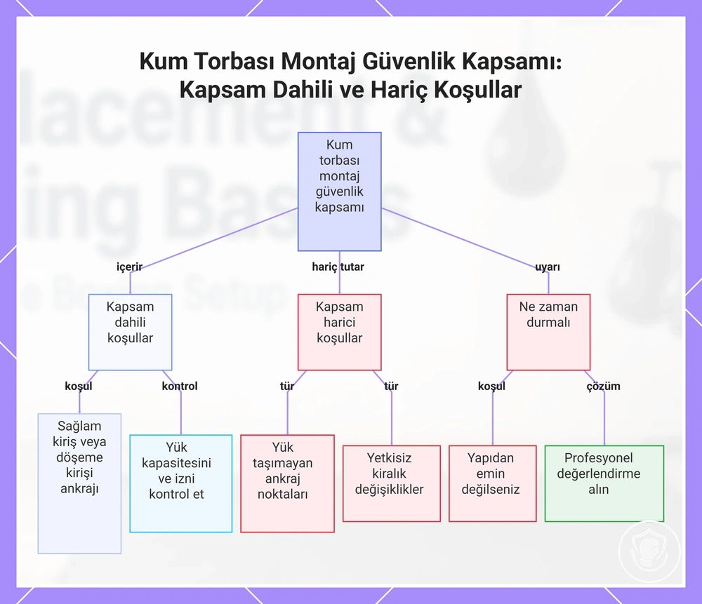 Kum Torbası Montaj Güvenlik Kapsamı: Kapsam Dahili ve Hariç Koşullar