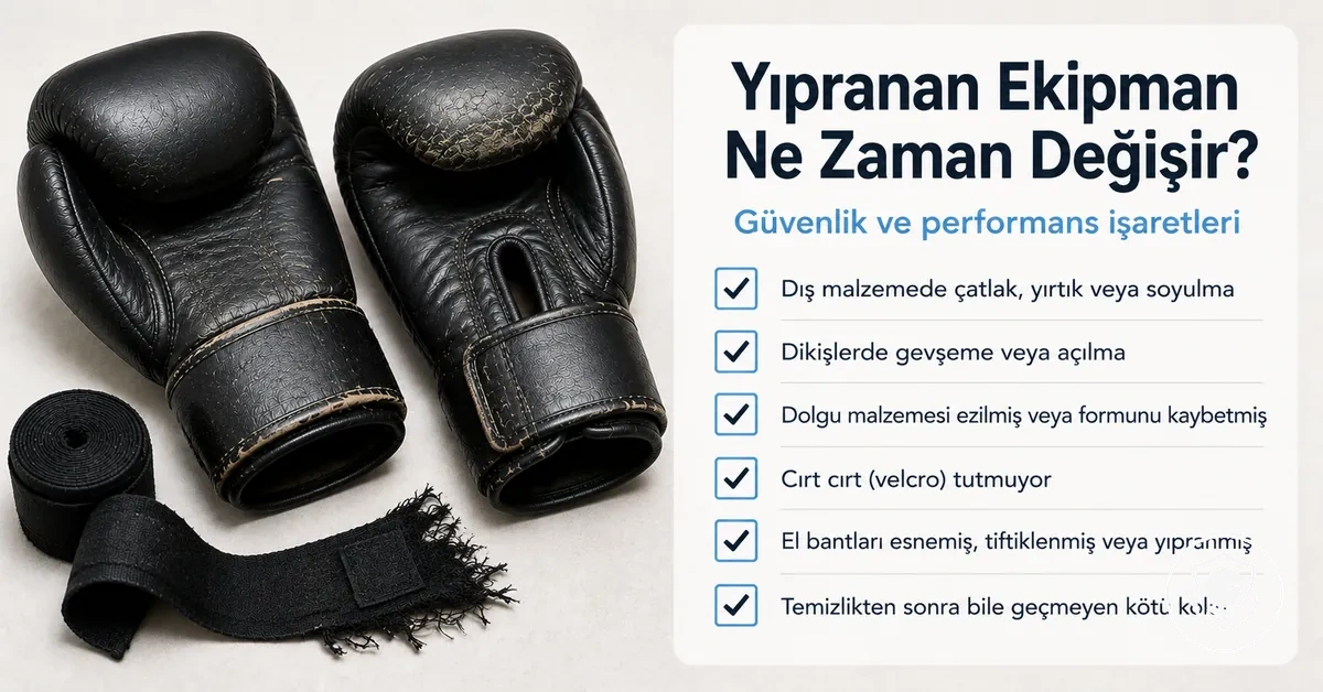 Yeni başlayan ekipmanlarının ne zaman değiştirileceğini gösteren yıpranma işaretleri kontrol listesi